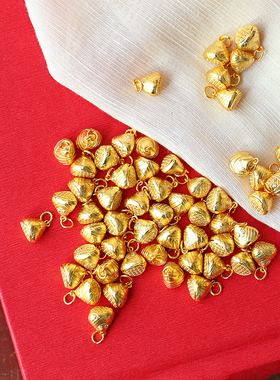 925纯银古法金小粽子小吊坠