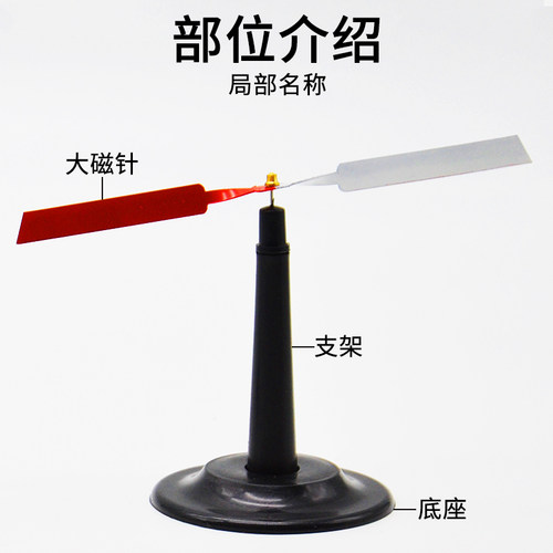翼形磁针1对/套物理教学实验器材儿童磁性磁力玩具和磁铁配套玩 - 图0