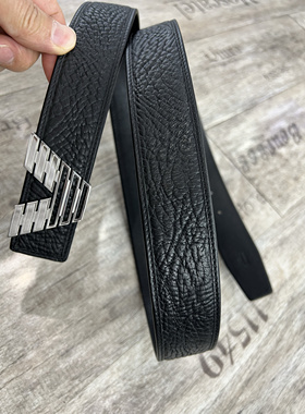 库奇世家真皮男士皮带时尚商务休闲头层牛皮钢扣板扣腰带黑色经典