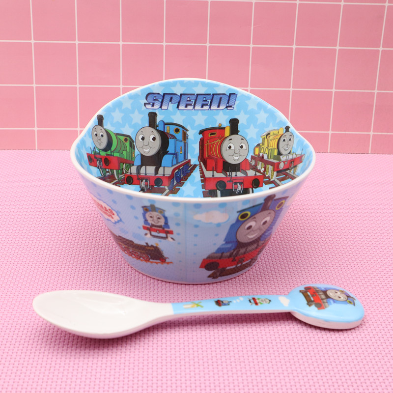 卡通好看可爱儿童造型碗宝宝吃饭碗辅食碗汤碗防摔密胺食品级餐具