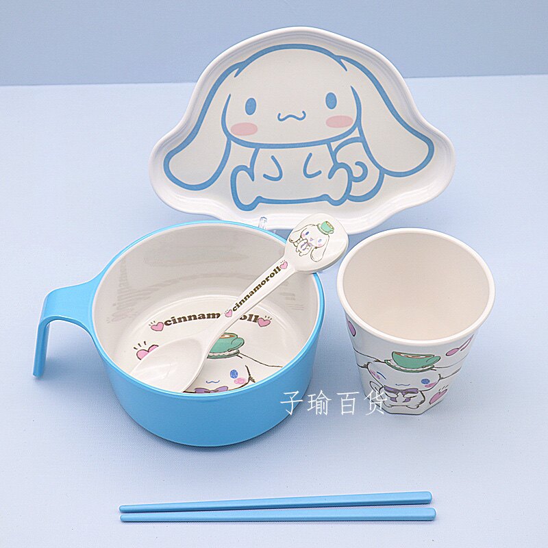 新款大容量玉桂狗把手碗儿童吃饭碗大学生泡面碗防摔家用儿童碗