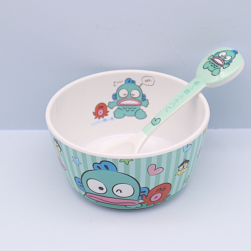 新款卡通人鱼丑鱼汉顿洗漱口刷牙杯防摔饭碗汤碗水杯子牛奶杯套装