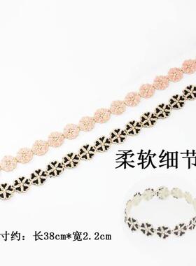 公主魔法贴长款纯色粘刘海贴魔法贴波纹毛线碎发贴发带头箍新款
