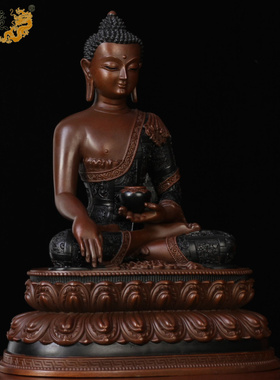 摆件纯铜车载随身密宗释迦佛