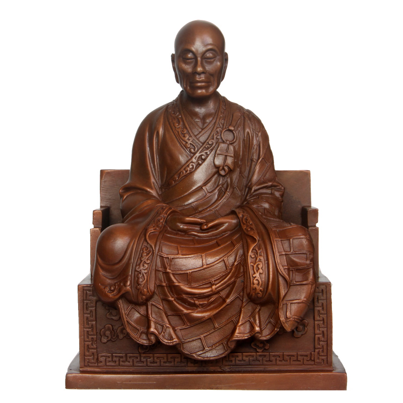 真古意 铜六祖像居家摆件六祖慧能大师家居随身车载摆放工艺品 - 图3