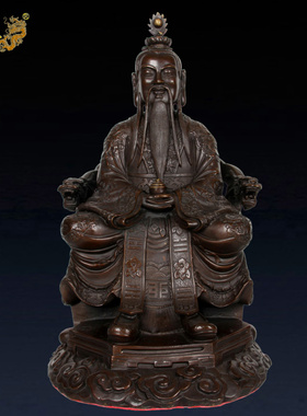 纯铜祖师道德天尊摆件