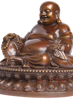 纯铜摆件弥勒佛像