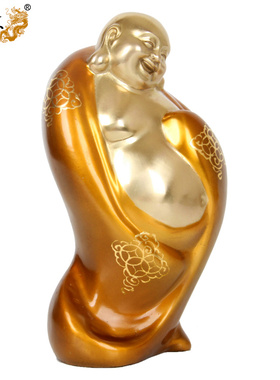 纯铜摆件弥勒佛像