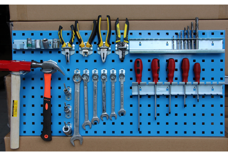 五金工具架方孔百叶挂板挂钩架洞洞板货架工具墙零件盒挂板置物架