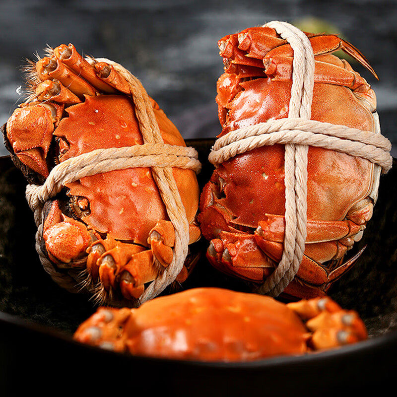 【鲜活现货】大纵湖红膏特大闸蟹螃蟹河蟹纯5两公4两母10只礼盒装,淘宝优惠券,粉丝福利购,淘宝优惠卷