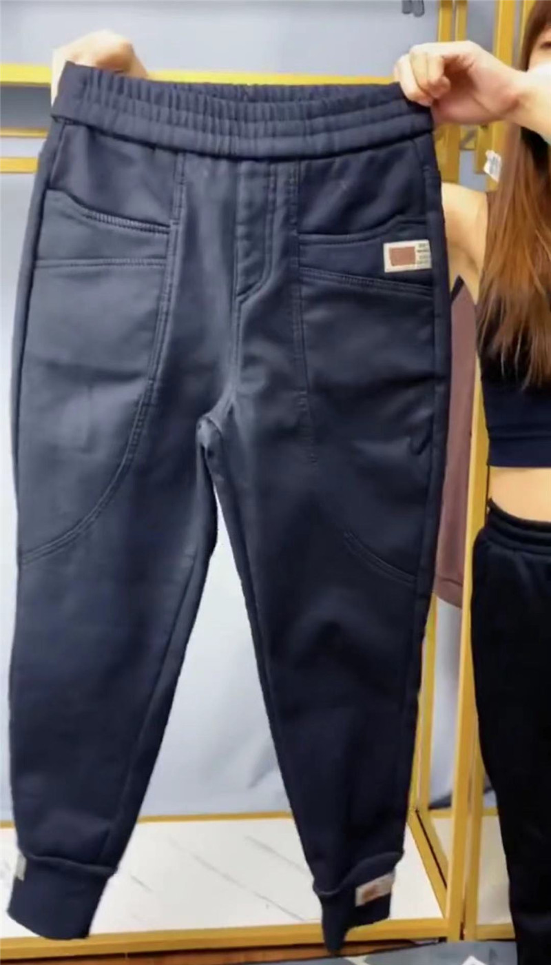 欧货水洗棉弹力牛仔裤女哈伦裤显瘦束脚靴裤高腰九分老爹萝卜裤潮,淘宝优惠券,粉丝福利购,淘宝优惠卷