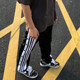 HELIPORT Tarmac Black and White Striped Buttoned Pants
