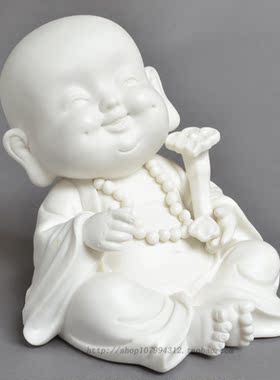 如意陶瓷摆件工艺品小佛像