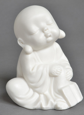人物摆件小沙弥工艺品陶瓷娃娃