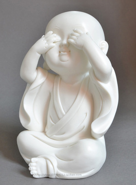小沙弥摆件工艺品陶瓷娃娃