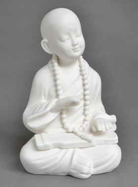 陶瓷工艺品人物弹琴创意小佛像