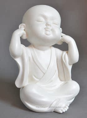 陶瓷人物小和尚摆件雕塑艺术品