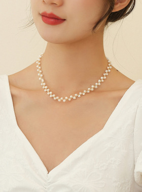 XKDDCT天然淡水项链56mm珍珠手工