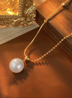 XKDDCT轻奢小众18真金电镀锁骨链