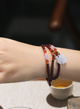 XKDDCT新款天然石榴石手链手串