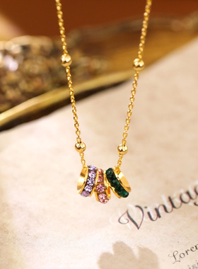 XKDDCT春和景明高级感彩色圆圈锆