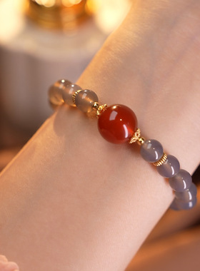 XKDDCT山西五台文创烟紫手链小众