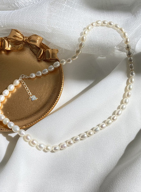 XKDDCT新款天然淡水项链女s925纯