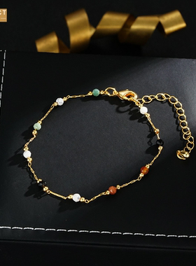 XKDDCT彩色石小众设计感复古百搭