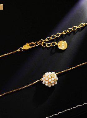 XKDDCT爆款爆米花珍珠球项链气质