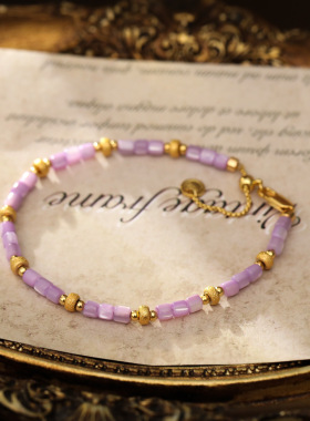 XKDDCT原创设计紫色天然石头串珠