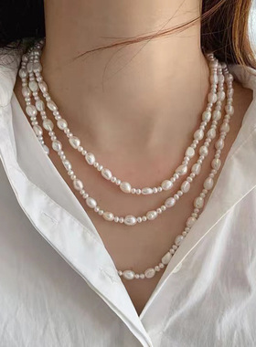 XKDDCT新款天然淡水毛衣链百搭贵