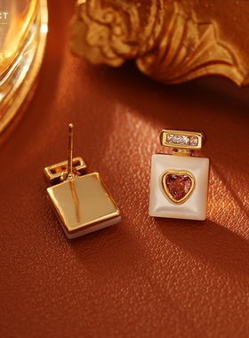 XKDDCT贝母爱心香水瓶吊坠项链高