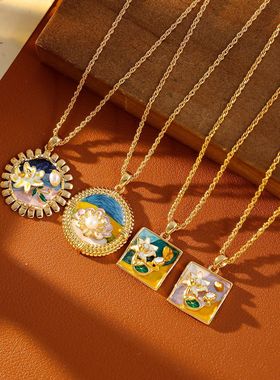 XKDDCT新款莫奈印象彩色油画风项