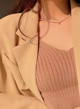 XKDDCT天然淡水珍珠项链网红款金