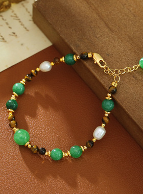 XKDDCT国潮新中式小众复古祖母绿