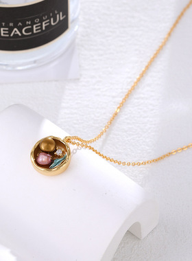 XKDDCT新款天然巴洛克珍珠锆石油