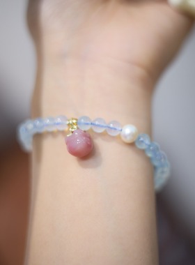 XKDDCT寺庙同款天然6MM海蓝宝手