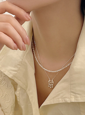 XKDDCT天然淡水项链简约小粒不规