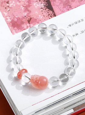 XKDDCT新款喜马拉雅白水晶手链女