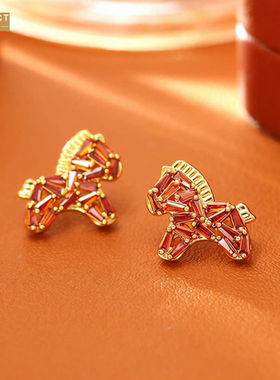 XKDDCT爆款本命年小马项链铜镀2