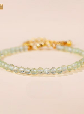 XKDDCT极细m水晶手链切面女款橄