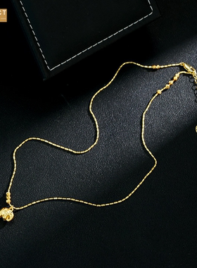 XKDDCT小象吊坠项链气质小众设计