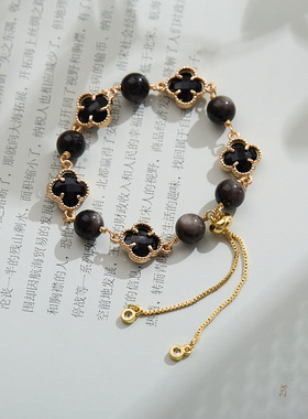 XKDDCT2025中国风多巴胺手链女黑