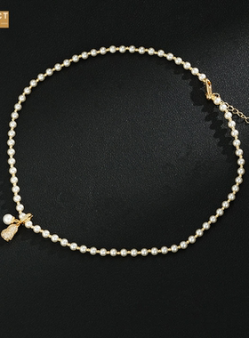 XKDDCT好事花生吊坠珠珠项链女秋