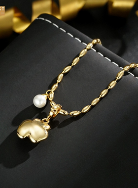 XKDDCT温婉山茶花吊坠高级拼接不