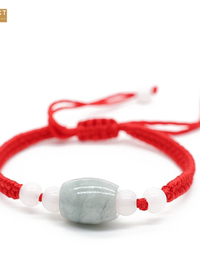 XKDDCT玉石红绳手链本命年红绳手