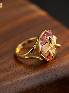 XKDDCT新款莫奈花园系列戒指金