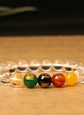 XKDDCT寺庙同款中式五路财神手链