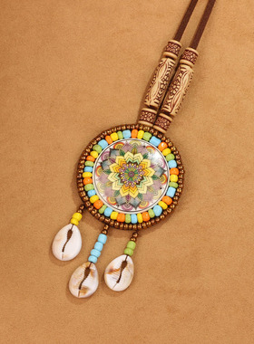 XKDDCT热销复古民族风米珠长款项