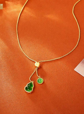 XKDDCT新中式福禄双至葫芦项链中